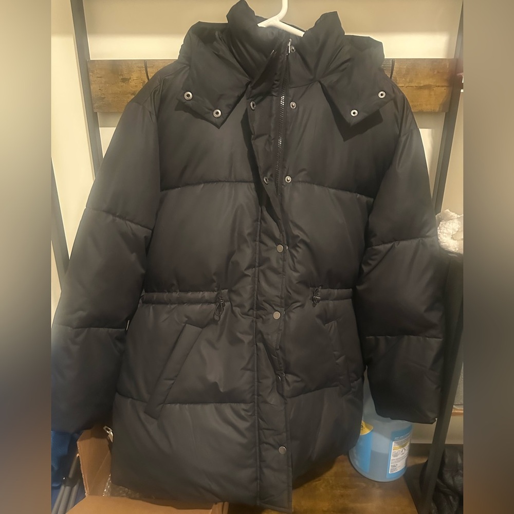 Abercrombie & Fitch Black Puffer Jacket